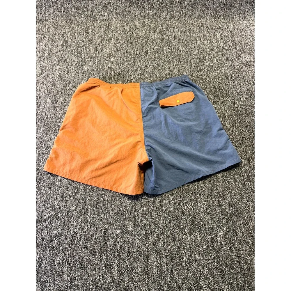 Patagonia Swim Shorts Mens Large Blue Orange Two Tone Nylon NetPlus Shells